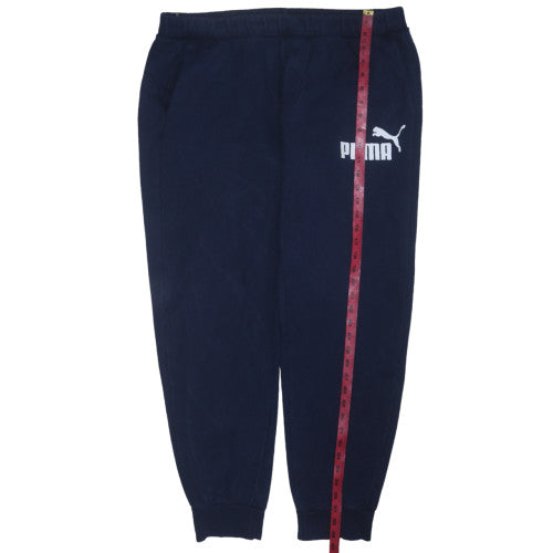 Mens UK Size XL PUMA Regular Fit Jogger Blue Trousers