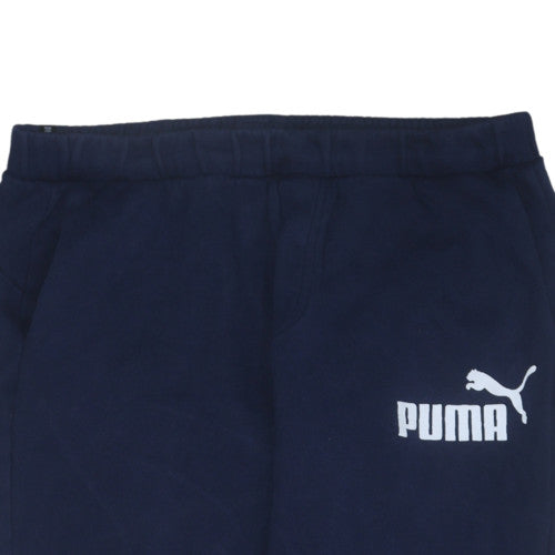 Mens UK Size XL PUMA Regular Fit Jogger Blue Trousers