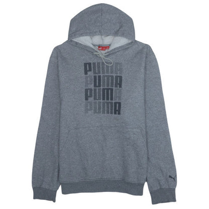 Mens UK Size XL PUMA Grey Pullover Hoodie