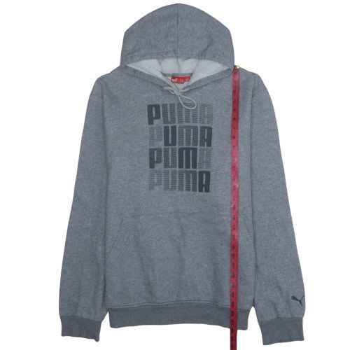 Mens UK Size XL PUMA Grey Pullover Hoodie