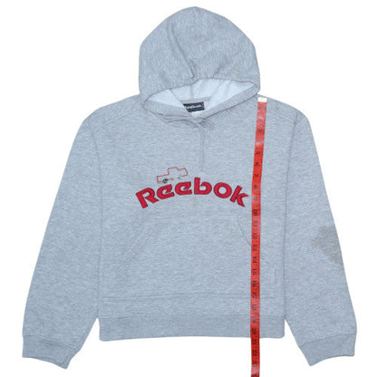 Womens UK Size L Reebok Grey Pullover Hoodie