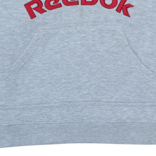 Womens UK Size L Reebok Grey Pullover Hoodie