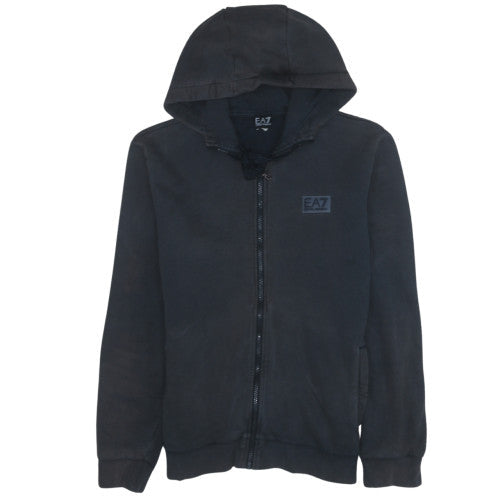 Mens UK Size L Emporio Armani Black Full Zip Hoodie