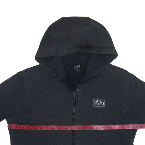 Mens UK Size L Emporio Armani Black Full Zip Hoodie
