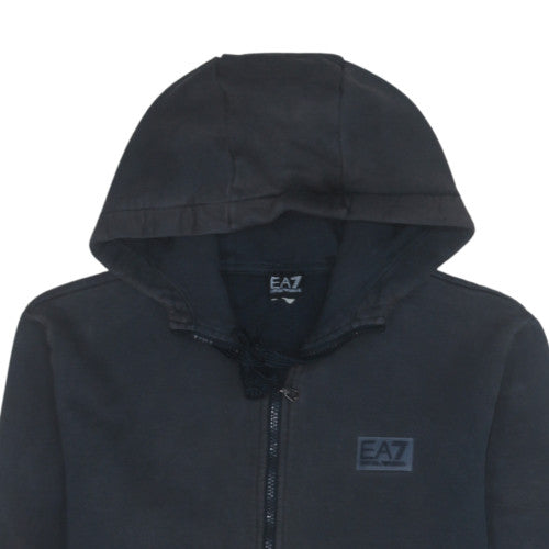Mens UK Size L Emporio Armani Black Full Zip Hoodie