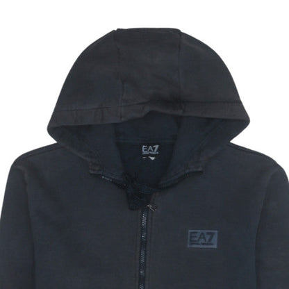 Mens UK Size L Emporio Armani Black Full Zip Hoodie