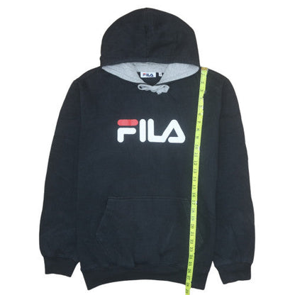 Mens UK Size XL FILA Black Pullover Hoodie