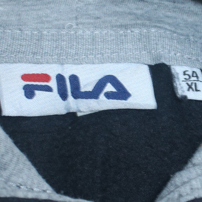 Mens UK Size XL FILA Black Pullover Hoodie