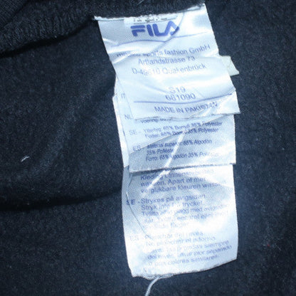 Mens UK Size XL FILA Black Pullover Hoodie