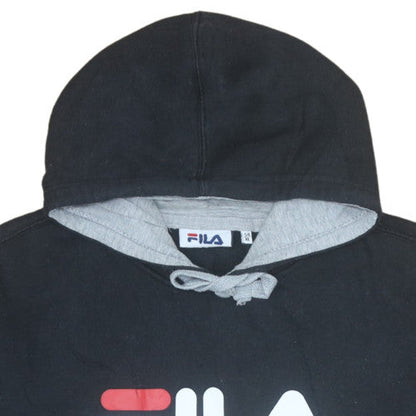Mens UK Size XL FILA Black Pullover Hoodie