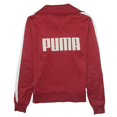 Mens UK Size L PUMA Red 1/2 Zip Sweatshirt