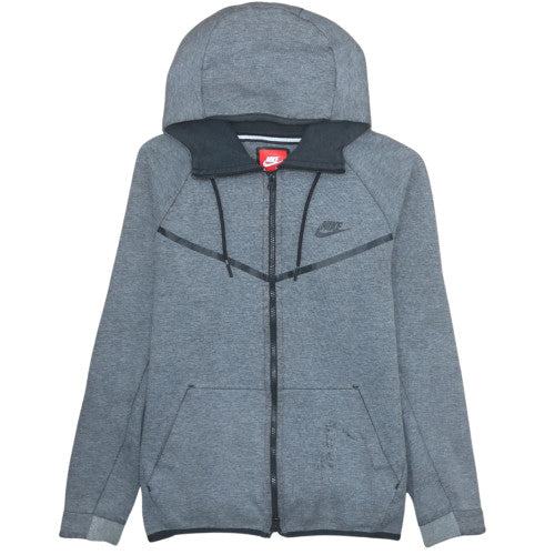 Mens UK Size S Nike Grey Full Zip Hoodie