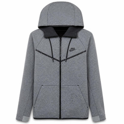 Mens UK Size S Nike Grey Full Zip Hoodie