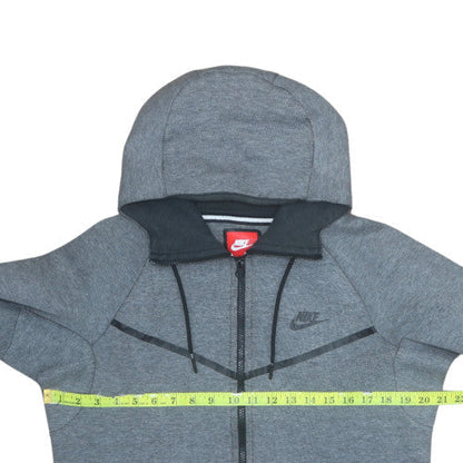 Mens UK Size S Nike Grey Full Zip Hoodie