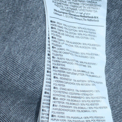 Mens UK Size S Nike Grey Full Zip Hoodie