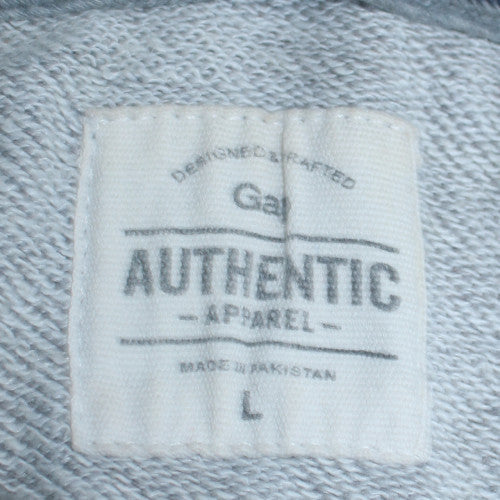 Mens UK Size L Gap Grey Pullover Hoodie