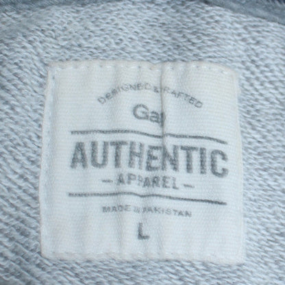 Mens UK Size L Gap Grey Pullover Hoodie