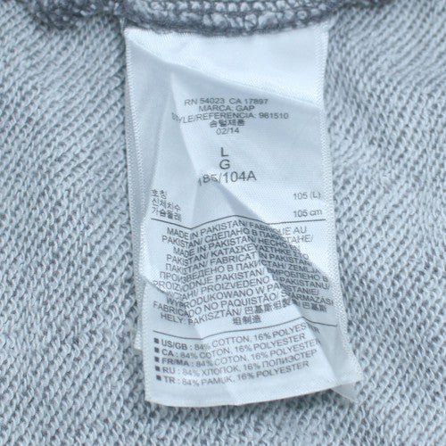 Mens UK Size L Gap Grey Pullover Hoodie