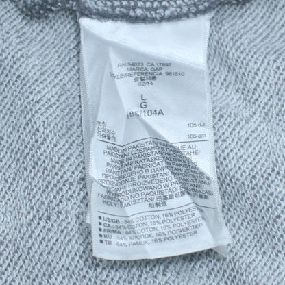 Mens UK Size L Gap Grey Pullover Hoodie