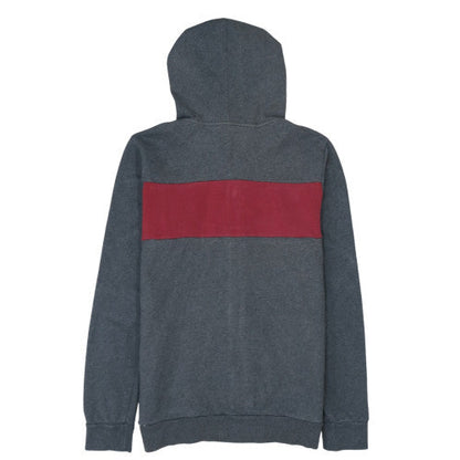 Adidas Boys Grey & Red Full Zip Hoodie Size 13-14 Years Cotton Blend