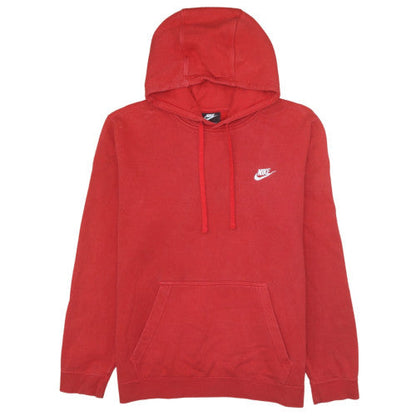 Mens UK Size L Nike Red Pullover Hoodie