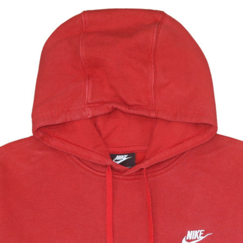 Mens UK Size L Nike Red Pullover Hoodie