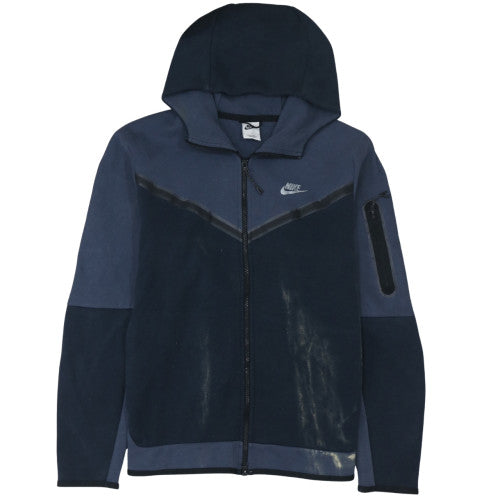 Mens UK Size L Nike Blue Full Zip Hoodie