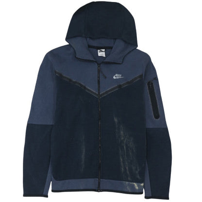 Mens UK Size L Nike Blue Full Zip Hoodie