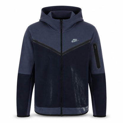 Mens UK Size L Nike Blue Full Zip Hoodie