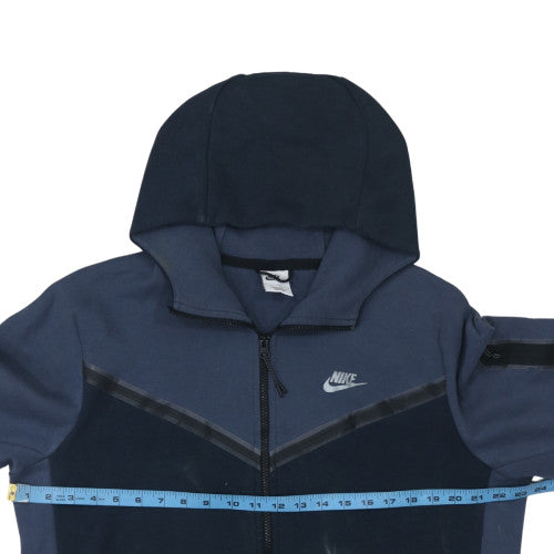 Mens UK Size L Nike Blue Full Zip Hoodie