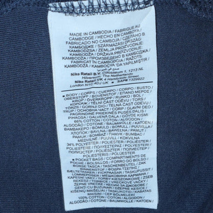 Mens UK Size L Nike Blue Full Zip Hoodie