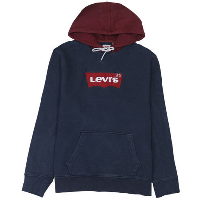 Mens UK Size L Levi's Blue Pullover Hoodie