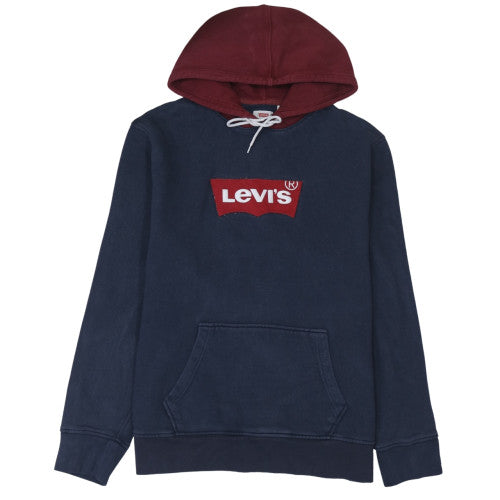 Mens UK Size L Levi's Blue Pullover Hoodie