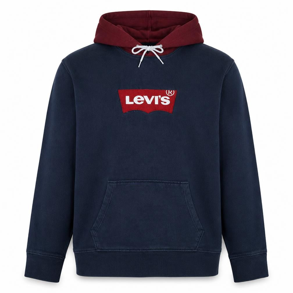 Mens UK Size L Levi's Blue Pullover Hoodie