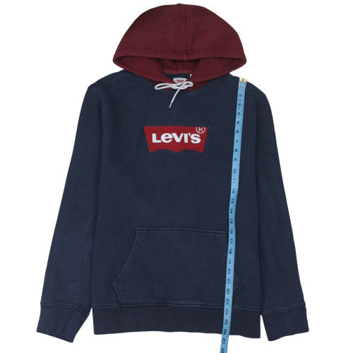 Mens UK Size L Levi's Blue Pullover Hoodie