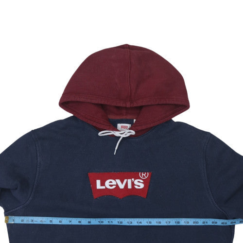 Mens UK Size L Levi's Blue Pullover Hoodie