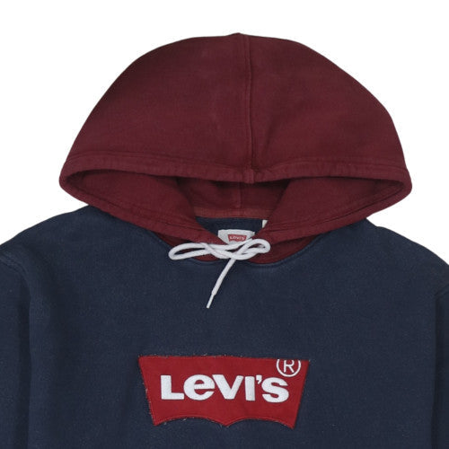 Mens UK Size L Levi's Blue Pullover Hoodie