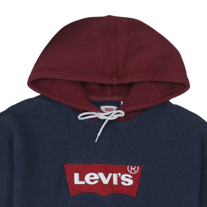 Mens UK Size L Levi's Blue Pullover Hoodie