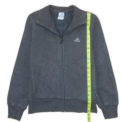 Womens UK Size 12 adidas Grey Full Zip Sweatshirt