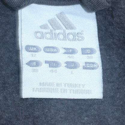 Womens UK Size 12 adidas Grey Full Zip Sweatshirt
