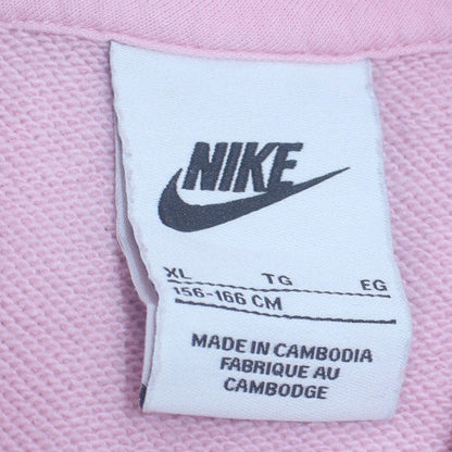 Womens UK Size XL Nike Pink Pullover Hoodie
