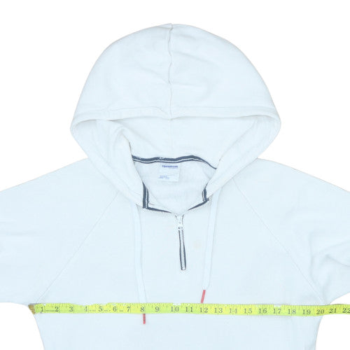 Mens UK Size M Reebok White Pullover Hoodie