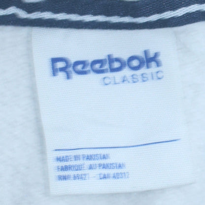 Mens UK Size M Reebok White Pullover Hoodie