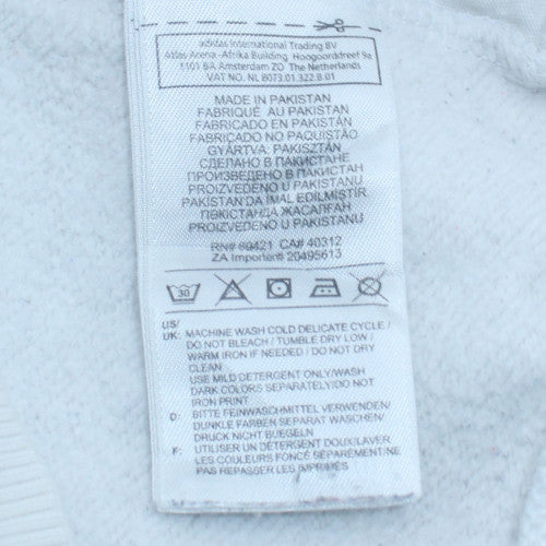 Mens UK Size M Reebok White Pullover Hoodie