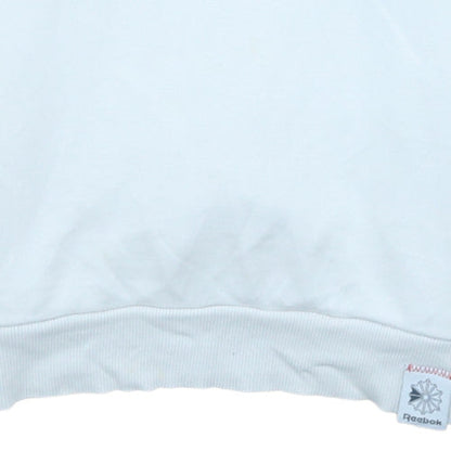Mens UK Size M Reebok White Pullover Hoodie