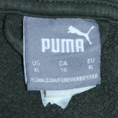 Mens UK Size XL PUMA Green Full Zip Hoodie