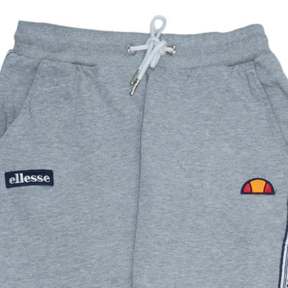Ellesse Womens Grey Jogger Sweatpants UK 8 Cotton Blend Side Stripe