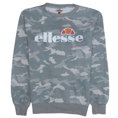 Womens UK Size 12 ellesse Grey Pullover Sweatshirt