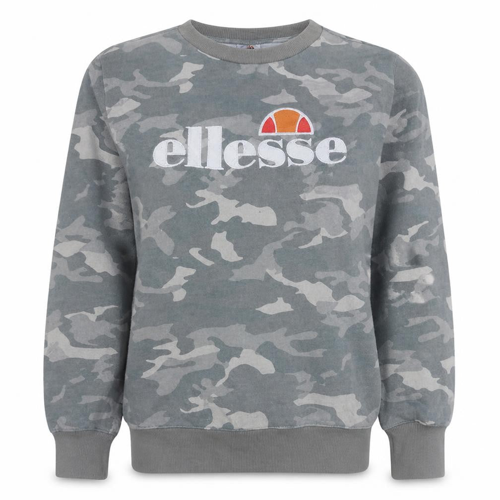 Womens UK Size 12 ellesse Grey Pullover Sweatshirt