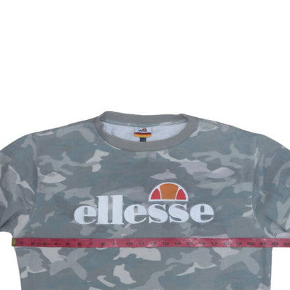 Womens UK Size 12 ellesse Grey Pullover Sweatshirt